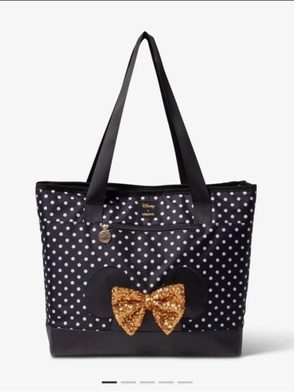 New Igloo Disney Minnie Mouse black and gold Dual Compartment Tote Cooler Bag